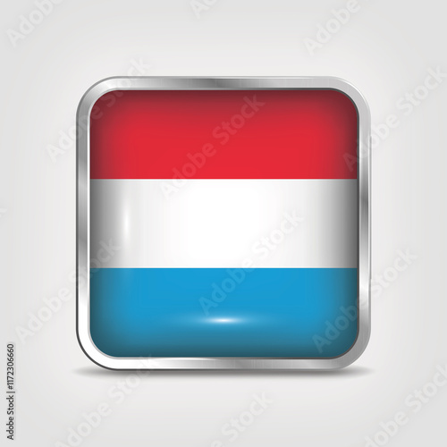 Luxembourg Flag Icon - Glossy Metallic Square Button Free Download Luxembourg Flag Icon - Glossy Metallic Square Button - GFXLoad