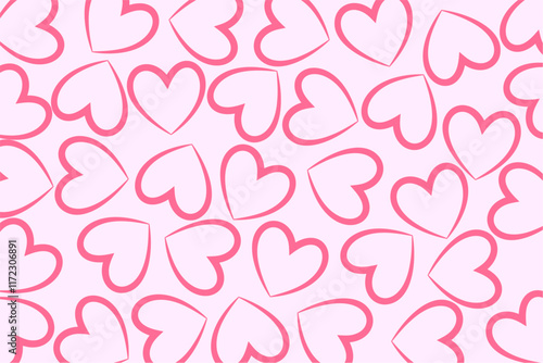 creative love heart pattern background for wrapping paper