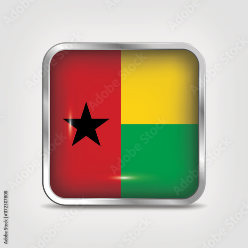Guinea-Bissau Flag Icon - Glossy Metallic Square Button Free Download Guinea-Bissau Flag Icon - Glossy Metallic Square Button - GFXLoad