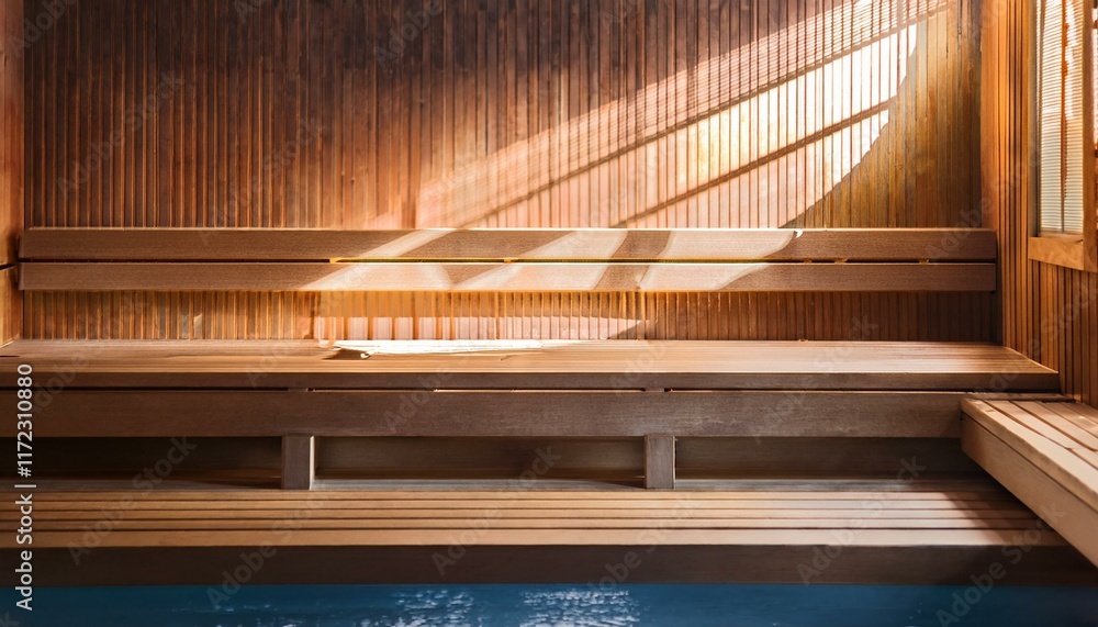 Nature-inspired wellness in a relaxing sauna setting. Nature-inspired wellness in a relaxing sauna setting.