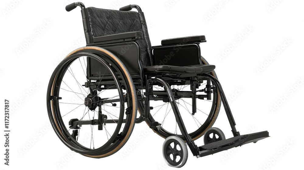 Fototapeta premium wheelchair isolated on white background