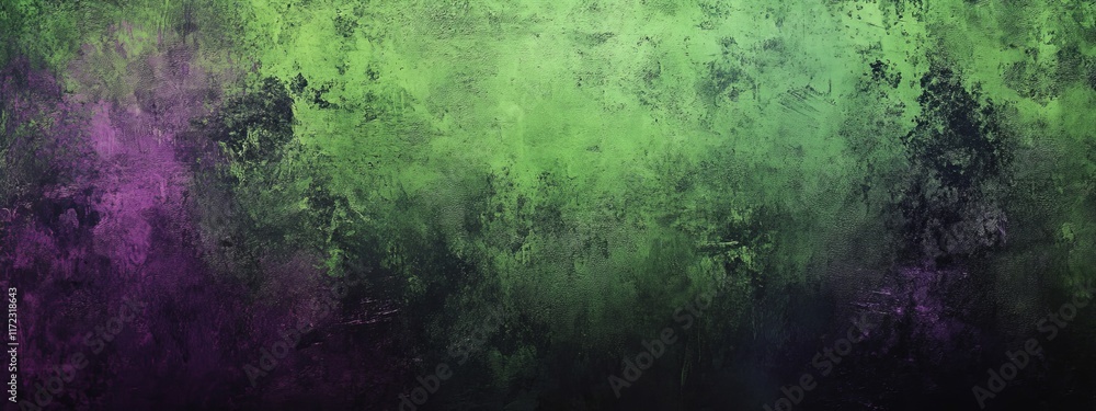 Fototapeta premium Abstract green and purple grunge texture background. (1)