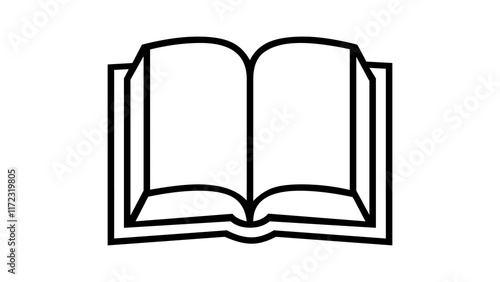 Books symbol icon black color in white background