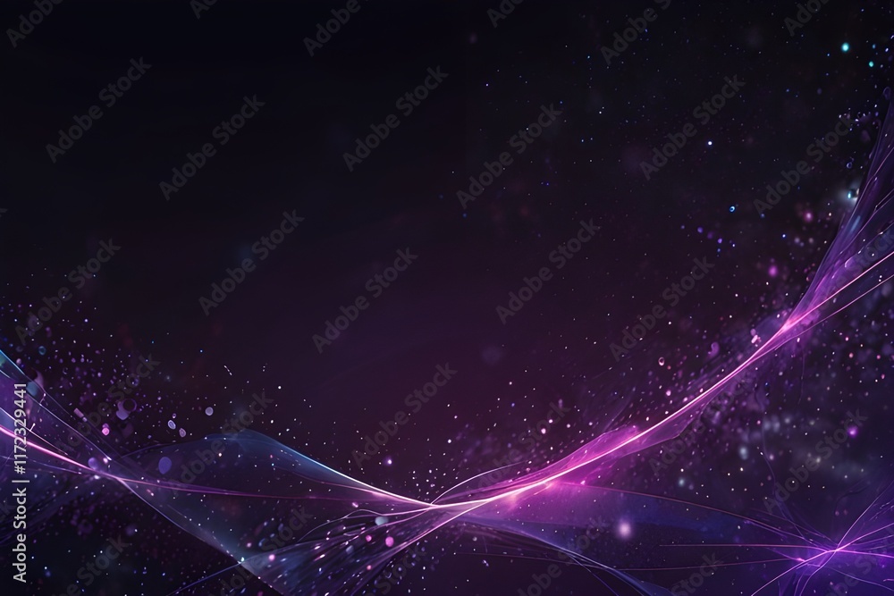 Obraz premium Creative glowing purple metaverse space background Generative AI
