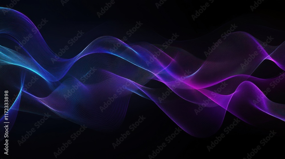 Abstract Swirling Neon Waves Abstract Swirling Neon Waves