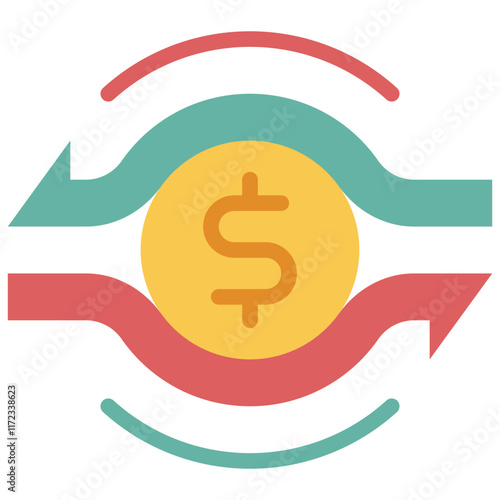 liquidity flat icon