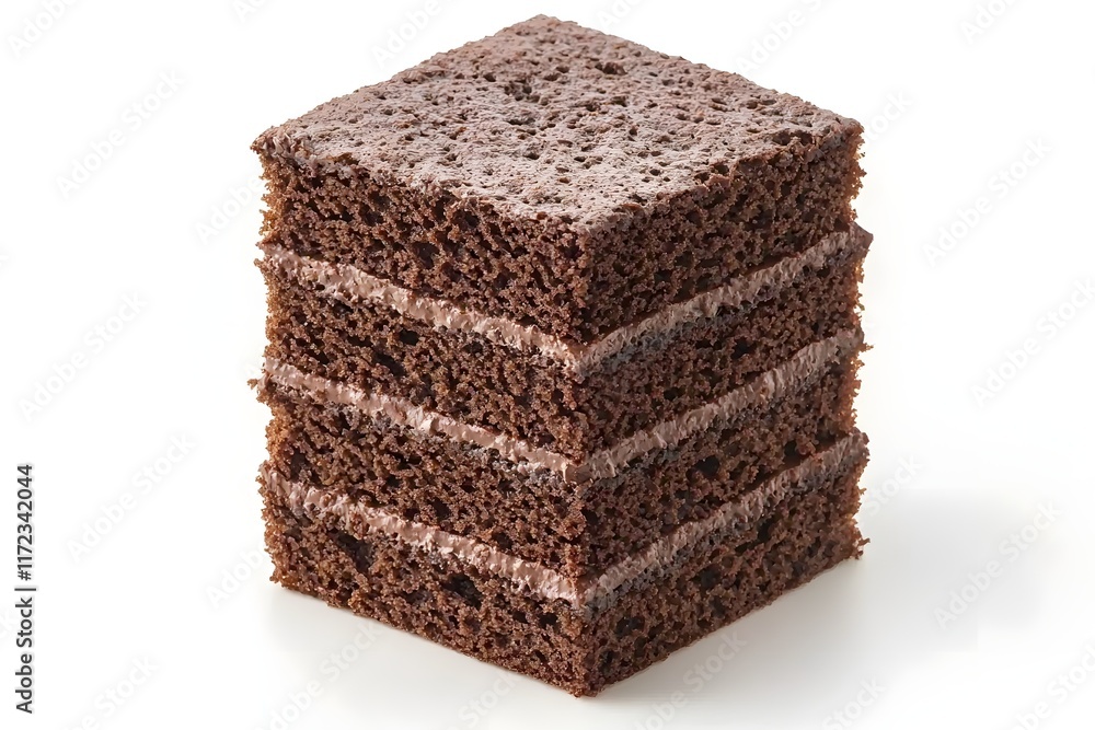 Chocolate Cake Layers, Sweet Dessert Chocolate Cake Layers, Sweet Dessert