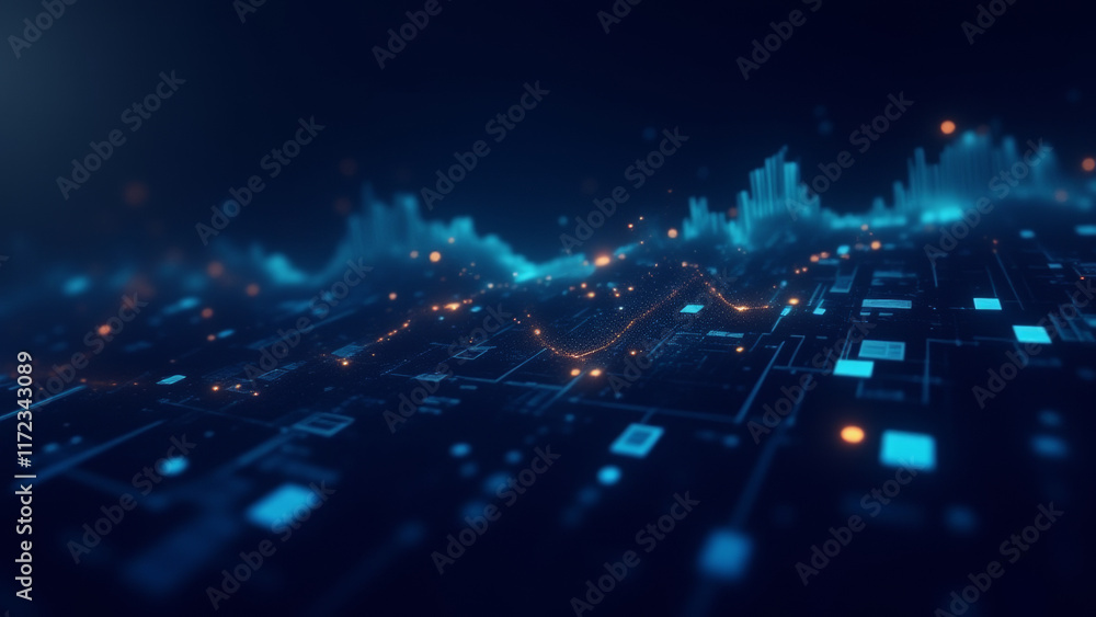 Digital abstract background resonate to futuristric era Digital abstract background resonate to futuristric era