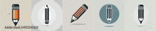 pencil silhouette icon vector