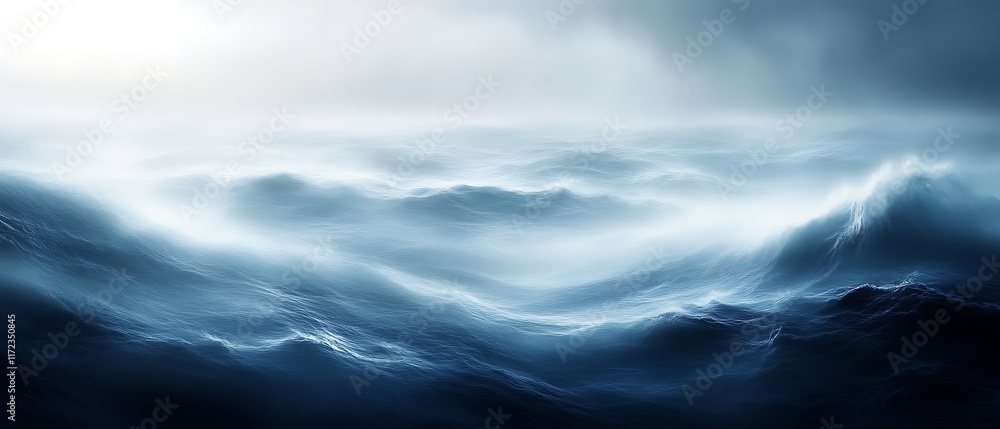 Fototapeta premium Misty, mountainous landscape.