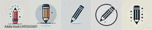 pencil silhouette icon vector
