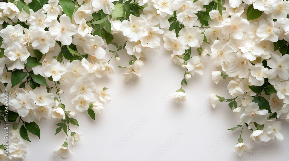 White flower on soft background, Exquisite and elegant white floral assortment with soft blooms, and natural botanical element. White flower on soft background, Exquisite and elegant white floral assortment with soft blooms, and natural botanical element.