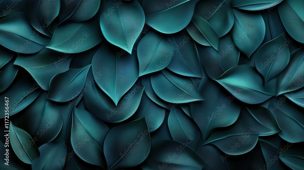 Lush green leaves nature background textured close-up dark tones leafy environment organic concept for eco-friendly design Lush green leaves nature background textured close-up dark tones leafy environment organic concept for eco-friendly design