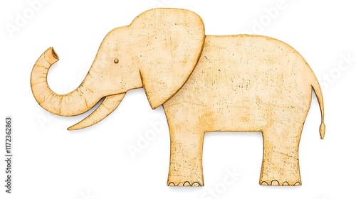 Elephant illustration creative art graphic design minimalist style digital environment wildlife concept photo