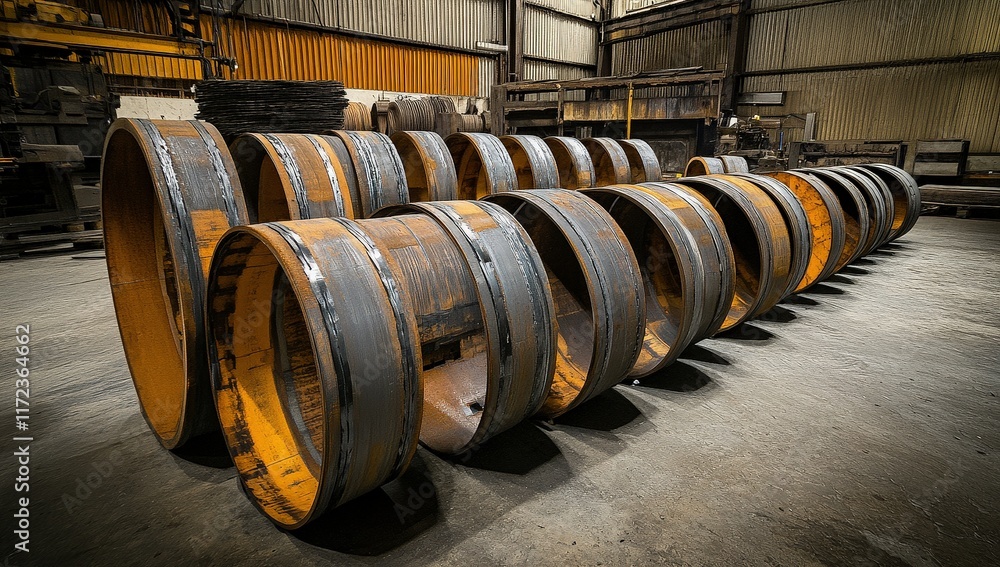 Industrial Steel Fabrication: Precision-Cut Metal Rings Industrial Steel Fabrication: Precision-Cut Metal Rings