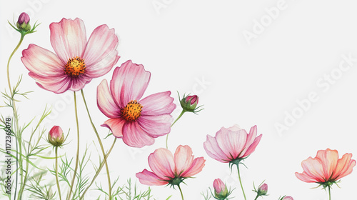 Wallpaper Mural Elegant wedding invitation card background vector. Minimal hand painted watercolor botanical flowers texture template background. Design for wedding, vip cover, poster, rsvp moderncard.Valentine's Day Torontodigital.ca