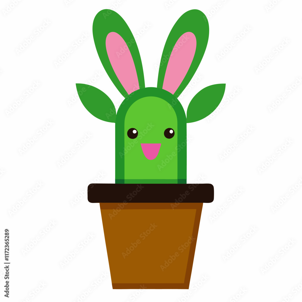 Obraz premium rabbit in a green hat