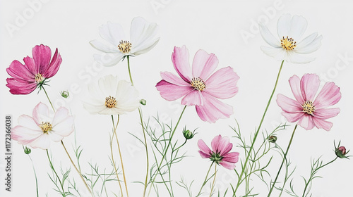 Wallpaper Mural Elegant wedding invitation card background vector. Minimal hand painted watercolor botanical flowers texture template background. Design for wedding, vip cover, poster, rsvp moderncard.Valentine's Day Torontodigital.ca