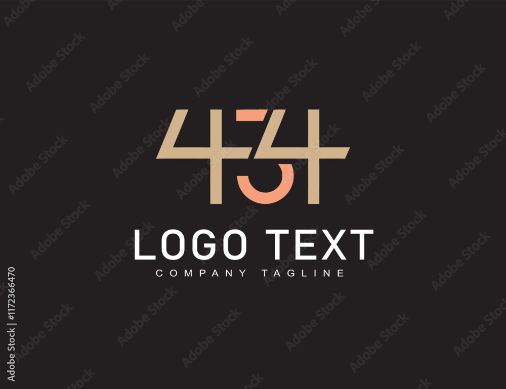Fototapeta premium Branding identity corporate vector logo 434 design