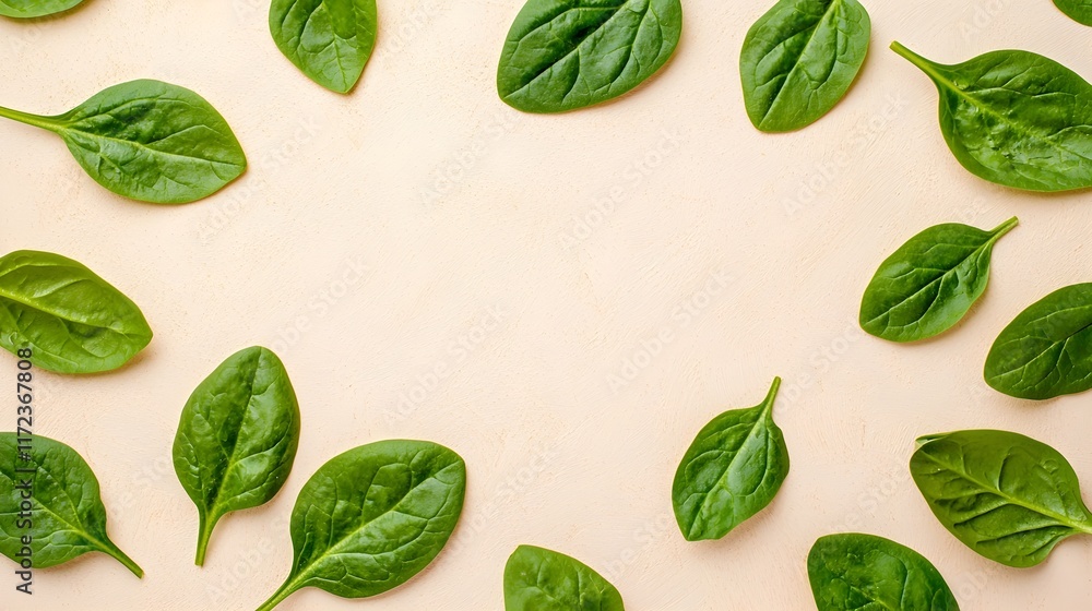 Fresh spinach leaves top view nature scene healthy ingredients organic kitchen culinary inspiration Fresh spinach leaves top view nature scene healthy ingredients organic kitchen culinary inspiration