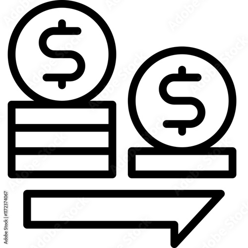 wealth line icon