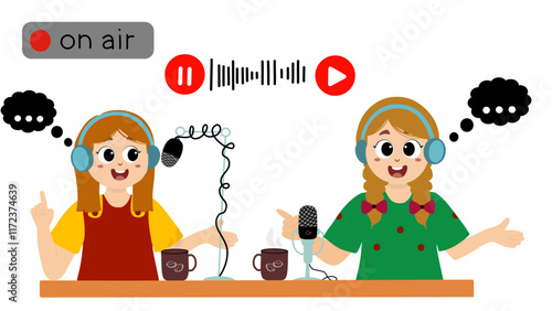 world radio day. World Radio Day concept vector Illustration idea for landing page template. little kids illustration vecator graphic of radio announcer is broadcasting live, perfect for international