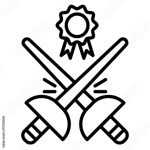 Fencing Competition Icon