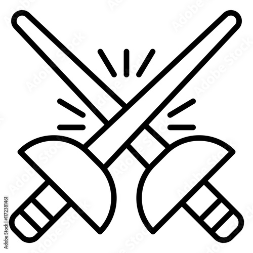 Fencing Match Icon