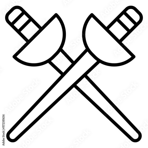 Fencing Sword Icon