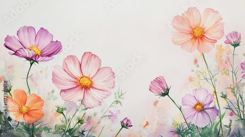 Wallpaper Mural Elegant wedding invitation card background vector. Minimal hand painted watercolor botanical flowers texture template background. Design for wedding, vip cover, poster, rsvp moderncard.Valentine's Day Torontodigital.ca