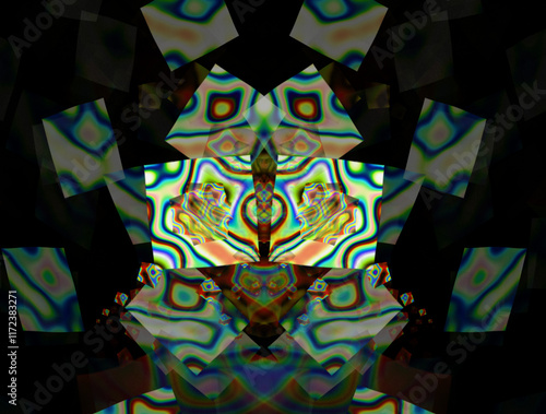 Imaginatory fractal abstract background Image photo