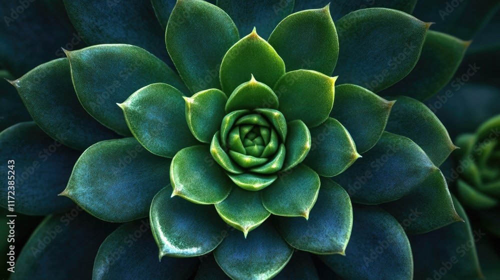 Striking Close-Up of a Succulent Plant Showcasing Intricate Green Layers Ideal for Nature-Themed Backgrounds Striking Close-Up of a Succulent Plant Showcasing Intricate Green Layers Ideal for Nature-Themed Backgrounds