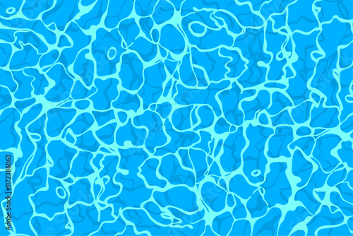 vector summer cartoon illustration of sea water