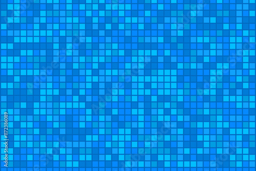 vector cartoon swimming pool blue tiles abstract illustration. 
