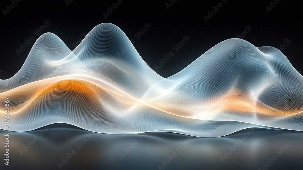 Abstract Waves of Light and Color Flowing Abstract Waves of Light and Color Flowing