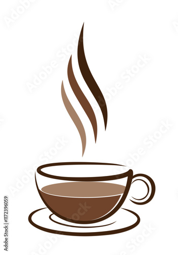 A cup symbol  with coffee.
