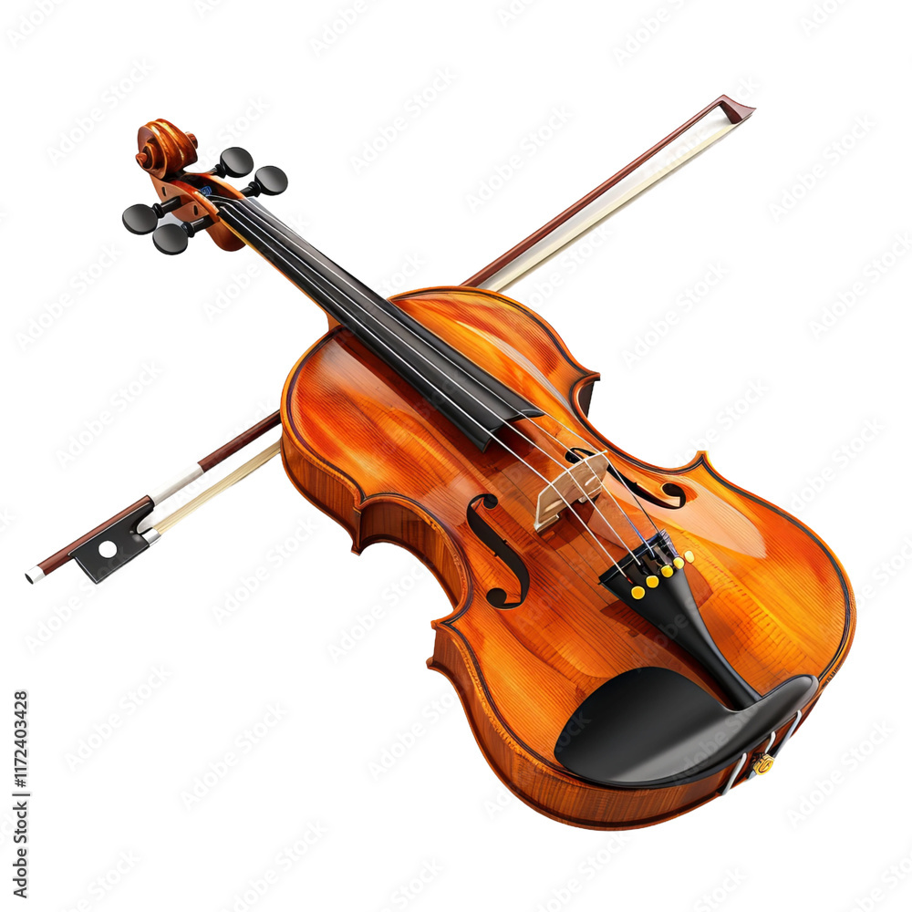 Fototapeta premium violin isolated on white