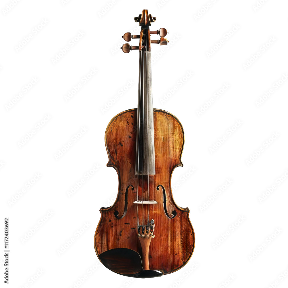 Obraz premium violin isolated on white background