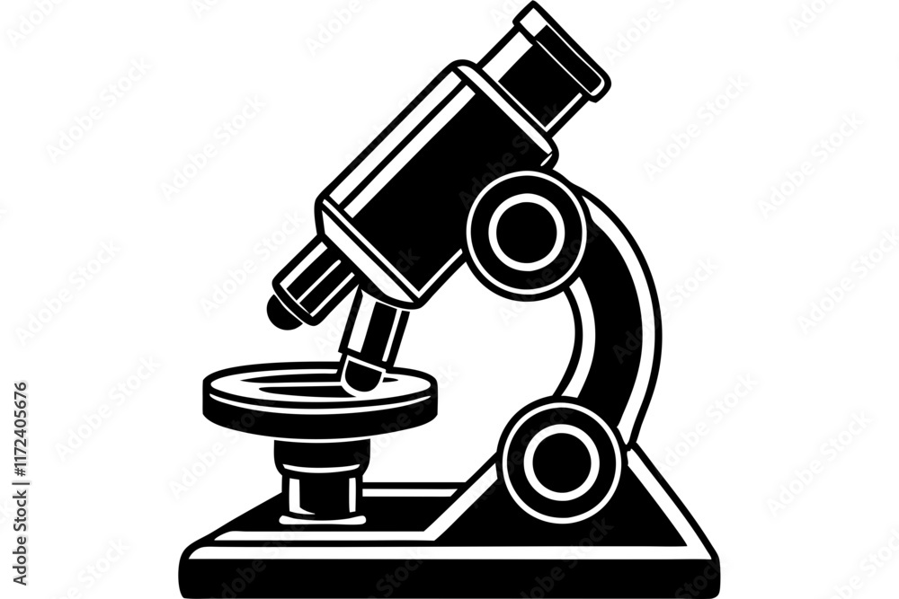 Microscope isolated on white background Microscope isolated on white background