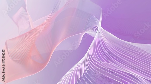 Light purple pink lilac abstract background with lines and a charming color gradient, presenting a visually appealing look for various decorative or creative purposes. The soft hues blend harmoniously