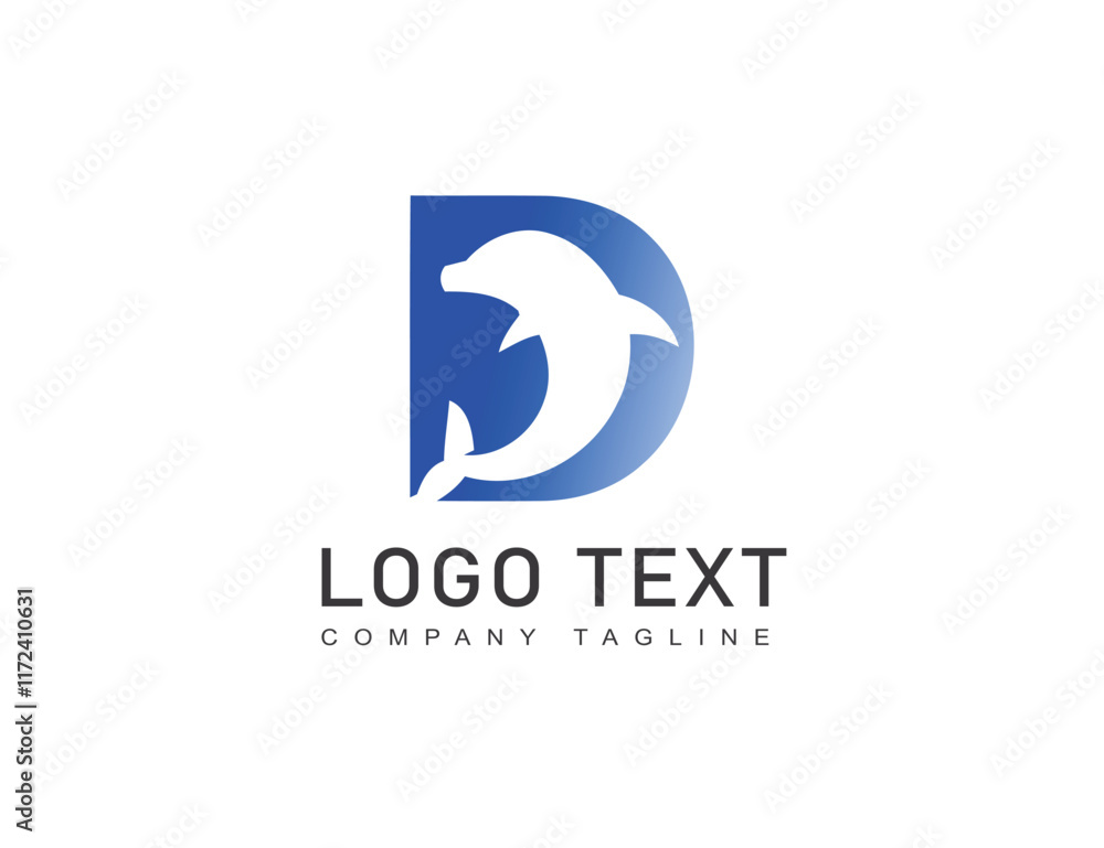 Negative space dolphin logo design Negative space dolphin logo design