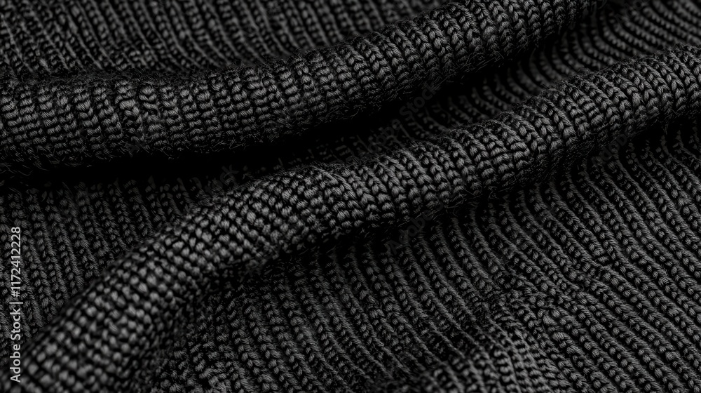 custom made wallpaper toronto digitalClose-Up Texture of Black Fabric Showing Intricate Weave Patterns and Softness for Design Use