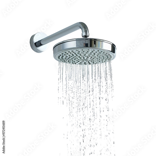 shower in the bathroom