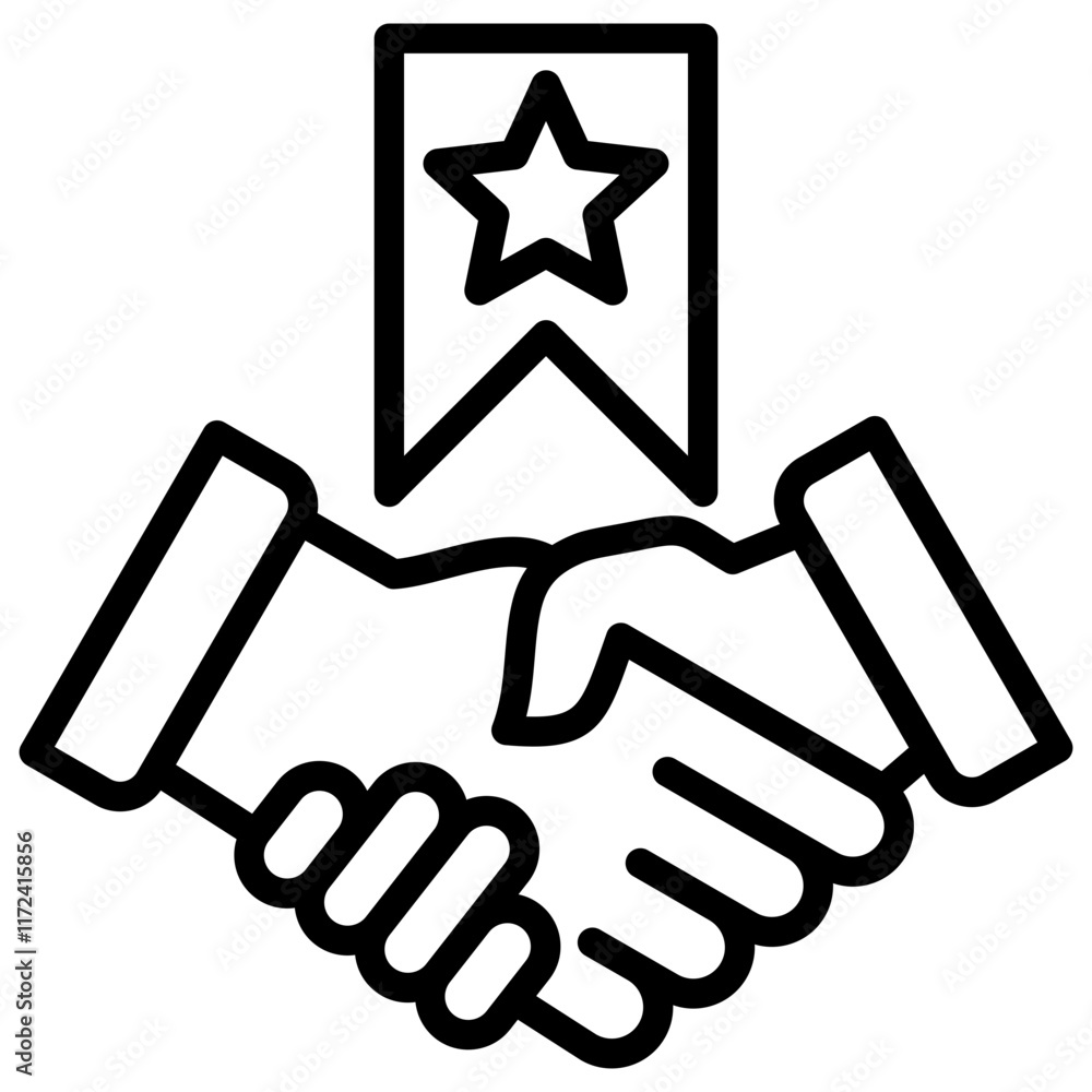 Merger And Acquisition Line Icon Merger And Acquisition Line Icon
