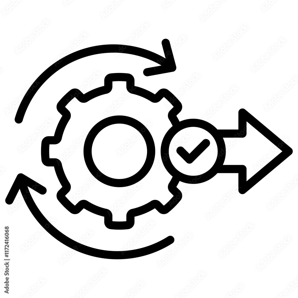 Merger And Acquisition Line Icon Merger And Acquisition Line Icon