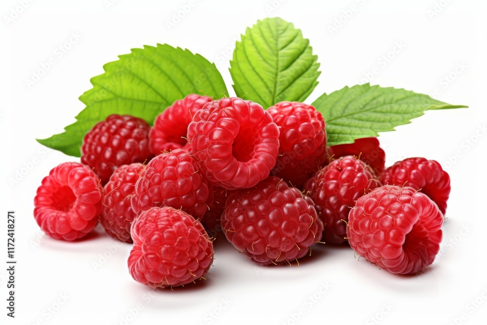fresh raspberry berries isolated on white background fresh raspberry berries isolated on white background