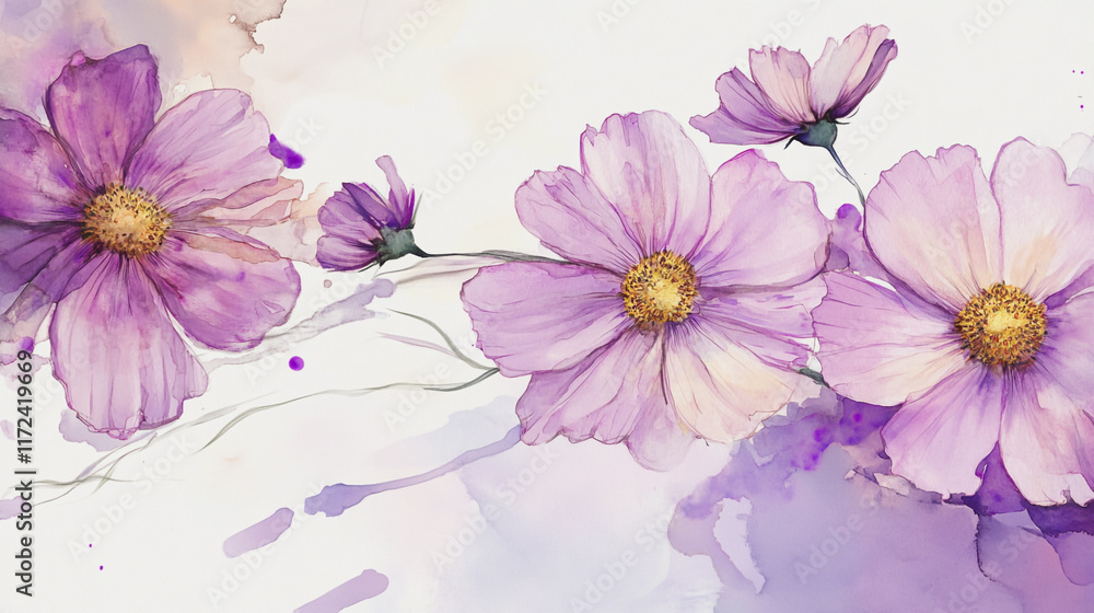 Elegant wedding invitation card background vector. Minimal hand painted watercolor botanical flowers texture template background. Design for wedding, vip cover, poster, rsvp moderncard.Valentine's Day Elegant wedding invitation card background vector. Minimal hand painted watercolor botanical flowers texture template background. Design for wedding, vip cover, poster, rsvp moderncard.Valentine's Day