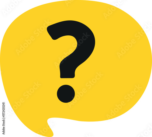 Question Mark Speech Bubble Graphic