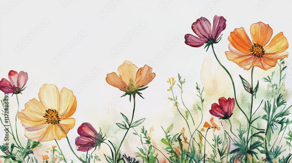 custom made wallpaper toronto digitalElegant wedding invitation card background vector. Minimal hand painted watercolor botanical flowers texture template background. Design for wedding, vip cover, poster, rsvp moderncard.Valentine's Day