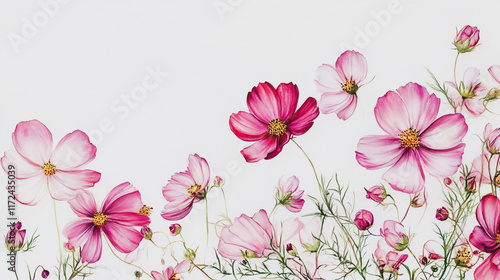 Wallpaper Mural Elegant wedding invitation card background vector. Minimal hand painted watercolor botanical flowers texture template background. Design for wedding, vip cover, poster, rsvp moderncard.Valentine's Day Torontodigital.ca